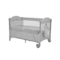 Бебешка кошара на две нива Kikka Boo Milky Way, Grey 2023-MD9JB.jpg