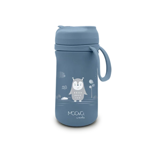 Термос със сламка Nuvita 350 ml, Powder Blue