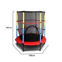 Батут Byox 4.7FT, 140 см, червен-MONeh.jpeg