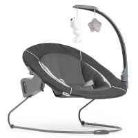 Шезлонг за столче за хранене 2в1 Hauck Alpha+ Bouncer, Deluxe melange grey-McDkk.jpeg