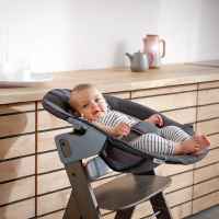 Шезлонг за столче за хранене 2в1 Hauck Alpha+ Bouncer, Deluxe melange grey-Mg1rL.jpeg