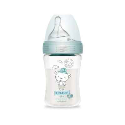 Haberman Canpol антиколик шише за хранене 260 мл, синьо