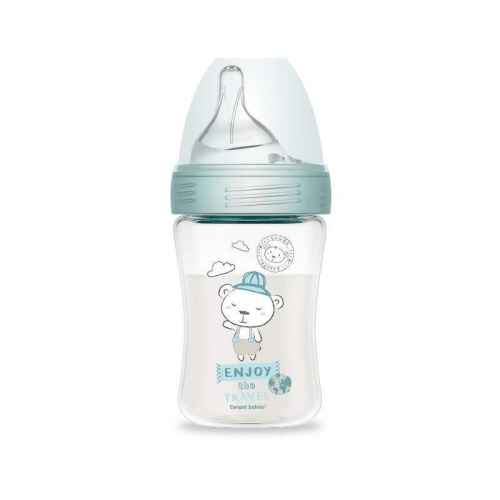 Haberman Canpol антиколик шише за хранене 260 мл, синьо