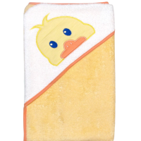 Хавлия с качулка Sunny Kids, Пате в бяло/жълто-Mx3Zf.png