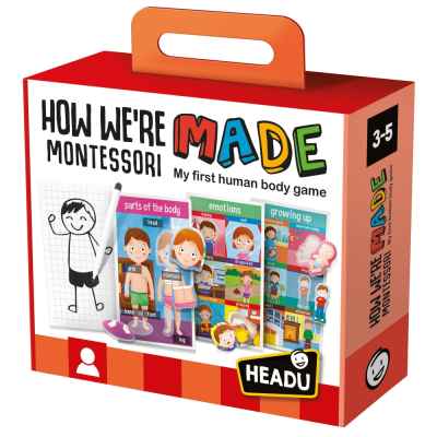 Образователна игра Headu, Да научим частите на тялото, Монтесори