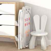 Детски комплект от дъска за рисуване 2 в 1 и стол Feelkids, Сиво мече-N1l1l.jpeg