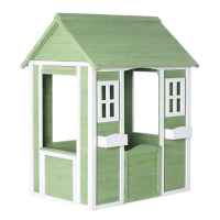 Детска дървена къща за игра Ginger Home, зелено и бяло-N4TRa.jpeg