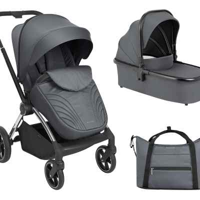 Комбинирана бебешка количка 3в1 Kikka Boo Kara, Grey РАЗПРОДАЖБА