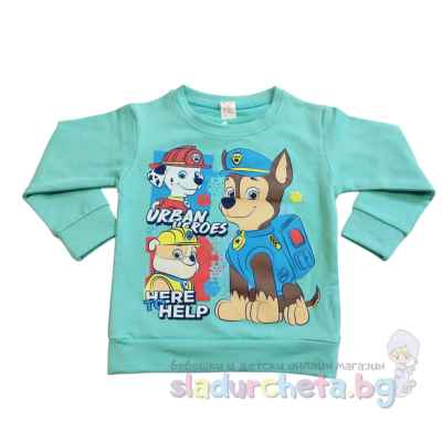 Детска блуза Светли, тюркоаз