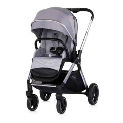 Комбинирана бебешка количка 3в1 Chipolino Еуфория, платина