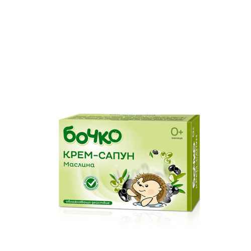 Бебешки крем-сапун Бочко, Маслина