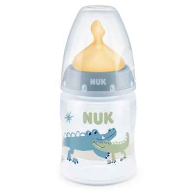 Шише Nuk First Choice 150 мл. каучуков биберон 0-6м, синьо