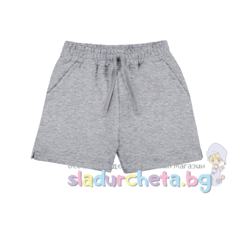 Детски къс панталон Sunny Kids, сив меланж