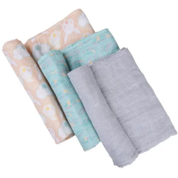 Комплект от 3 броя муселинови пелени за повиване Playgro Fauna Friends, 120x120 см-NUNcT.png