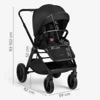 Комбинирана бебешка количка 2в1 Kikka Boo Tiffany, Army green 2024-NUZrt.jpeg