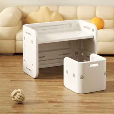 Детско бюро за писане и рисуване със столче Feelkids, Бял