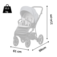 Бебешка комбинирана количка 2в1 Buba ZAZA 2, Dark Grey-Nb7N4.png