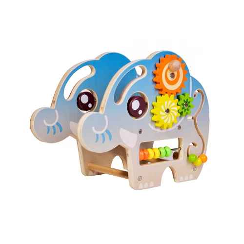 Дървен костер със занимателни игри Classic World, слонче