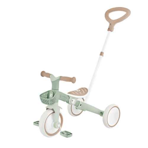 Триколка с родителски контрол 3в1 Globber Learning Trike Plus Ecologic, мента