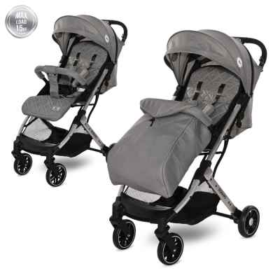 Лятна бебешка количка Lorelli Fiorano, Dolphin grey + покривало
