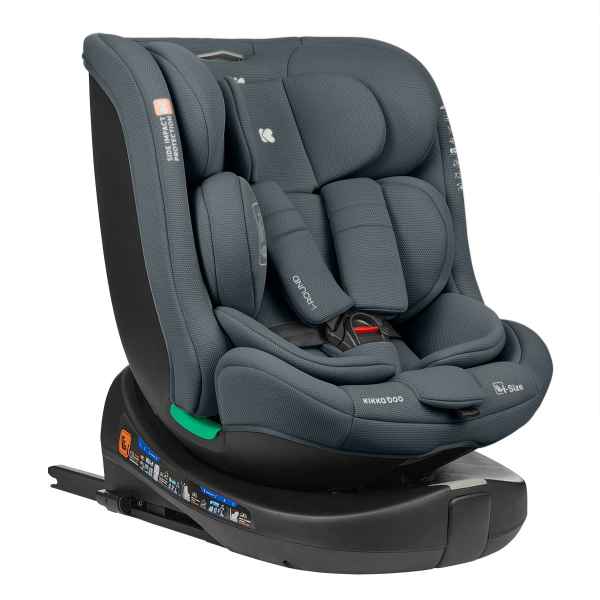 Столче за кола Kikka Boo i-Round i-SIZE 40-150 см, Dark Grey-NpJS3.jpeg