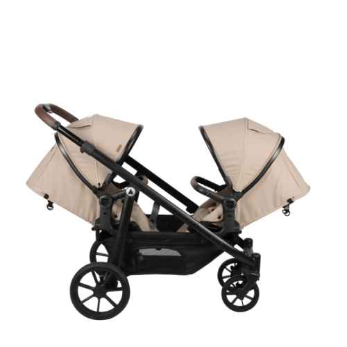 Бебешка количка за близнаци Topmark 2 COMBI DUO BUGGY, Sand