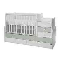Бебешко легло Lorelli MAXI PLUS NEW 70/160, БЯЛО/MILKY GREEN-3BOX-Nx2e5.jpeg