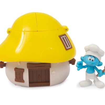 Къщичка със Смърф за игра Comsed, жълта