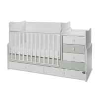 Бебешко легло Lorelli MAXI PLUS NEW 70/160, БЯЛО/MILKY GREEN-3BOX-Nxeyv.jpeg