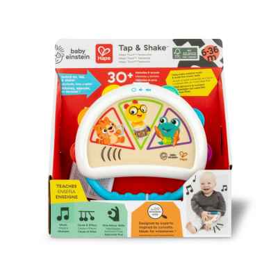 Музикална играчка Hape Baby Einstein, Сензорна бебешка тамборина