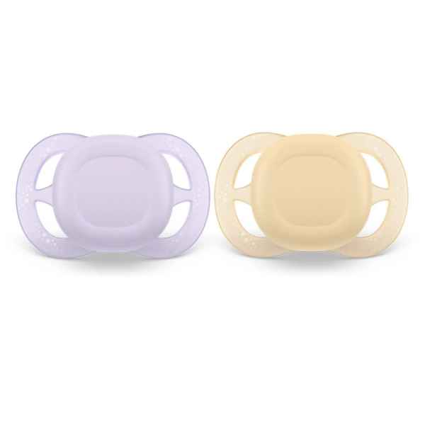 Комплект от 2 бр. ортодонтични залъгалки за новородени Philips AVENT Ultra Start 0-2м, в оранжево и лилаво, в кутия за стерилизиране-O2dzu.jpeg