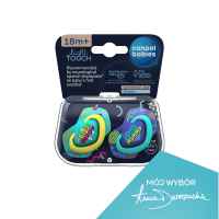 Силиконови залъгалки Canpol Neon Love 18м+, синьо, 2бр.-O6Wfh.jpeg