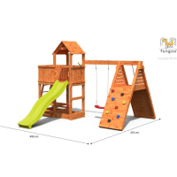 Детска площадка с пързалка и люлки Fungoo Fluppi-O72Um.png
