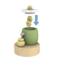 Интерактивен дървен комплект Hape, Пикник с пчели и кошер, 15 части-OAIxE.jpeg