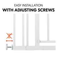 Предпазна преграда за бебе Hauck Open N Stop 2 + удължител 9 см, White-OBTt2.jpeg