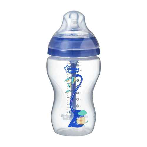 Шише за хранене Tommee Tippee Advanced Anti-Colic 3м+, 340 мл, синьо