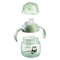 Неразливаща се чаша Tommee Tippee Soft Spout, BACSHIELD, с дръжки, зелена с Бухал, 150 мл, 4м+-OPZbD.jpeg