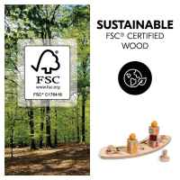 Дървена играчка сортер за столче за хранене Hauck Alpha+/Beta+, Жираф, Play Moving-OXQyy.jpeg