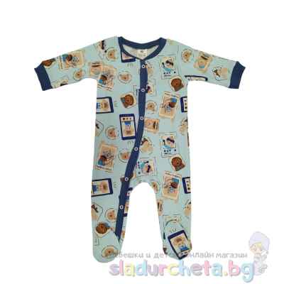 Бебешки гащеризон Плами, син