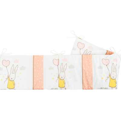 Обиколник с вата Kikka Boo Rabbits in Love, 210 см РАЗПРОДАЖБА
