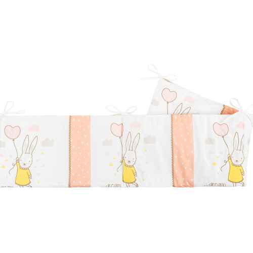 Обиколник с вата Kikka Boo Rabbits in Love, 210 см РАЗПРОДАЖБА
