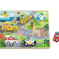 Дървен 3D пъзел Tooky toy, Транспортни средства-OeDYg.jpg