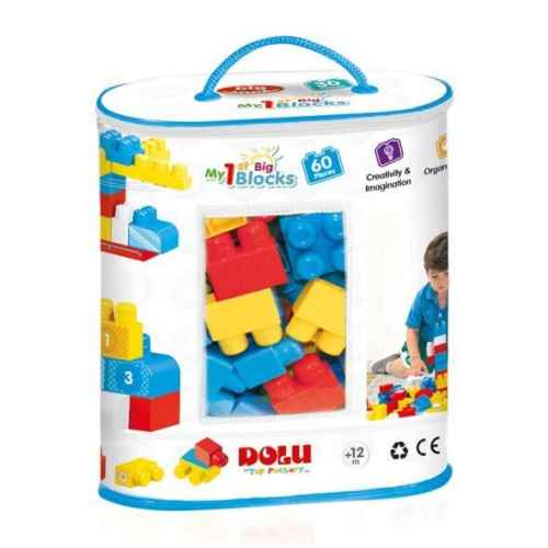 Конструктор в чанта DOLU My 1st Big Blocks, 60 ч.