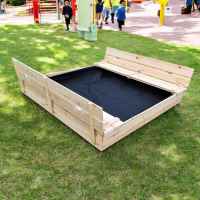 Голям детски пясъчник Ginger Home, с пейки и сгъваем капак 157x157x21см-Oouq2.jpeg