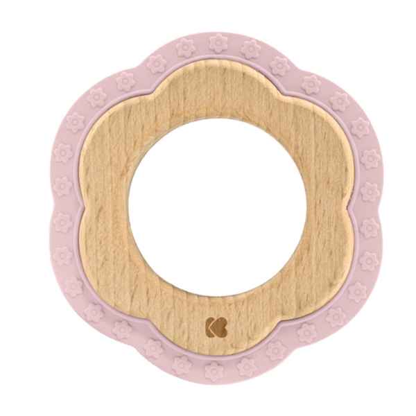 Чесалка дърво-силикон Kikka Boo Flower, Pink-OygYP.jpg