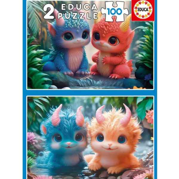 Пъзел Educa, Сладки чудовища 2 в 1, 2 x 100 части-P6eOy.jpeg