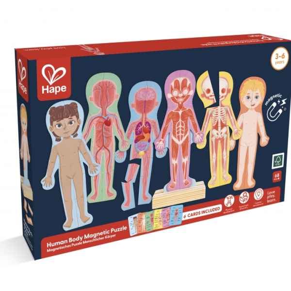 Образователен магнитен пъзел Hape, човешко тяло, 68 части-P8ayK.jpeg