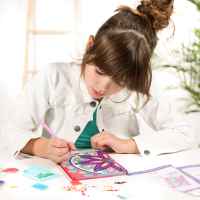 Средна тетрадка за декориране с диаманти Totum, Цветя-P8qmN.jpeg