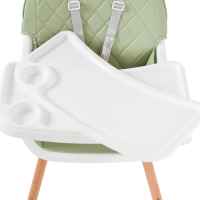 Дървен стол за хранене Cangaroo Gelato, мента-P9lzD.jpeg