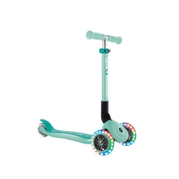Сгъваема тротинетка със светещи колела Globber Junior, мента-PGWXj.jpeg